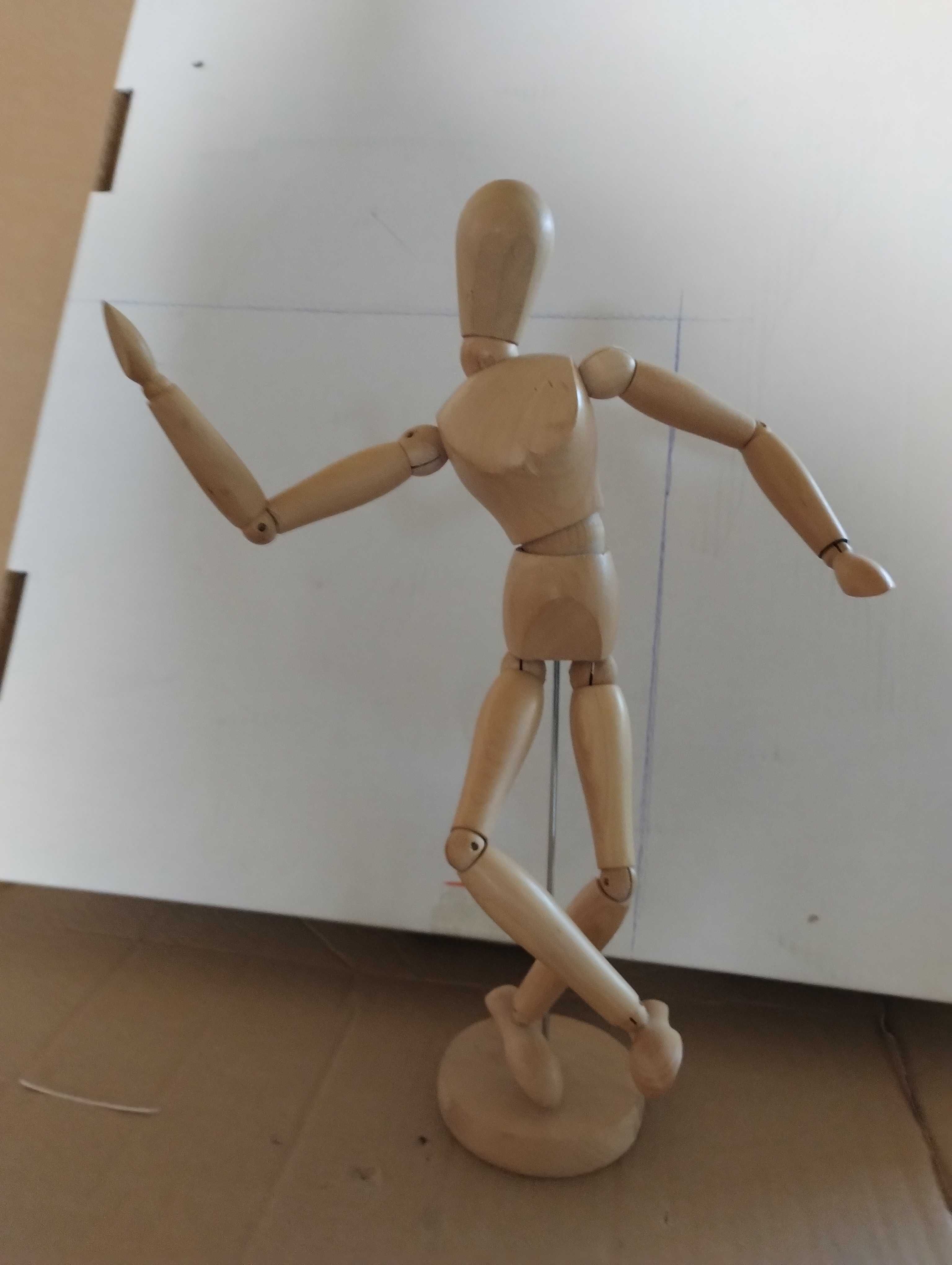 Duży manekin drewniany szkic model do nauki rysowania 33cm