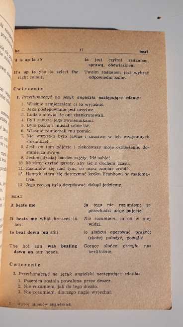 Wybór idiomów angielskich. R. Gajda. 1975