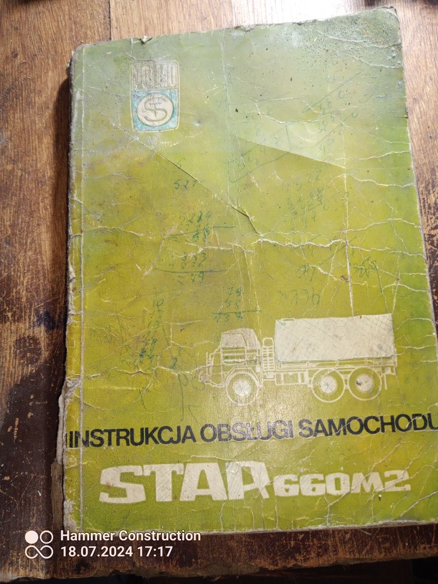 Instrukcja obsługi samochodu Star 660 660 M