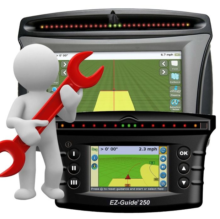 Ремонт GPS Trimble Ez-guide 250 500, CFX 750 Курсоуказатель