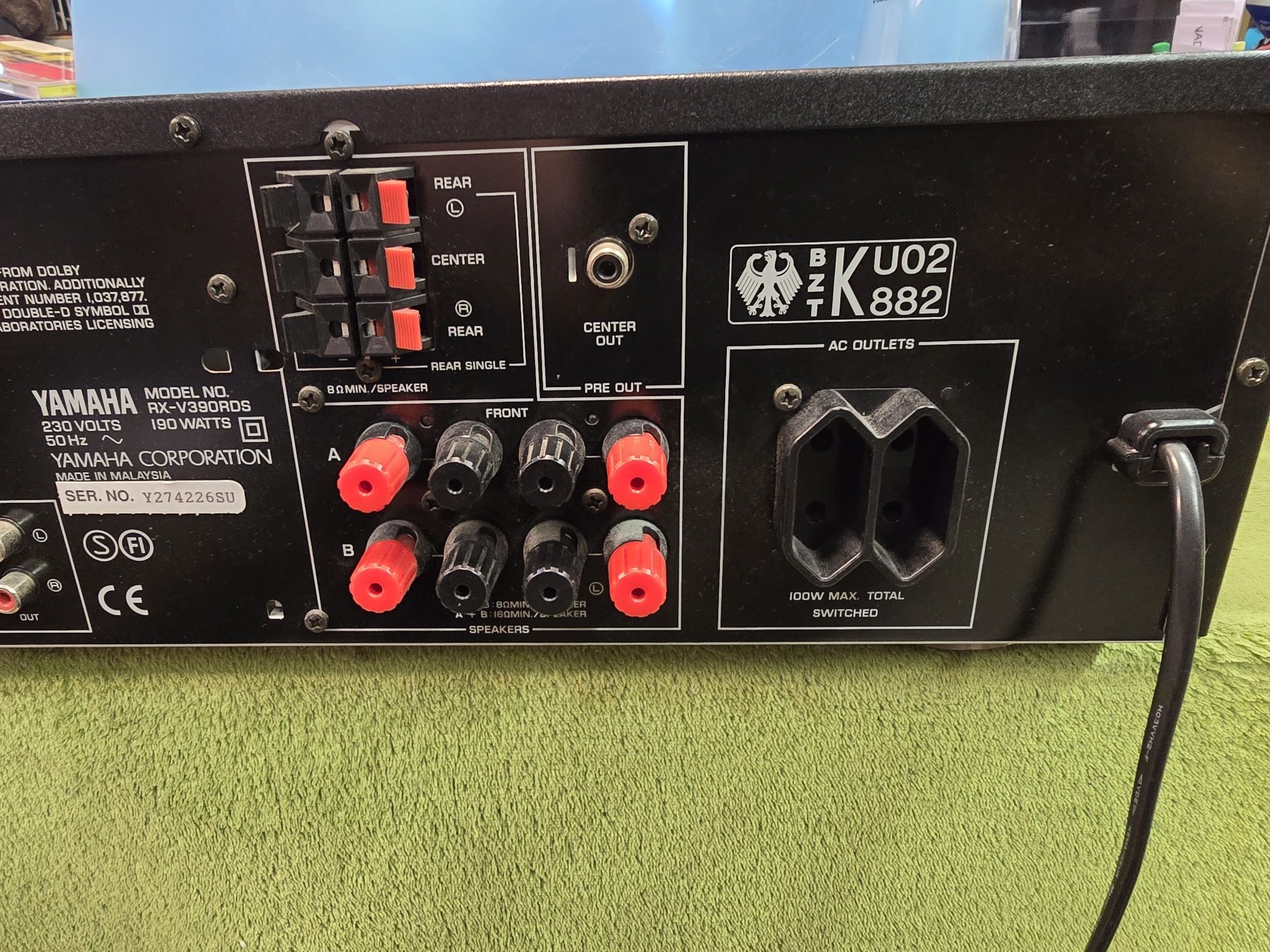 YAMAHA RX-V390 amplituner kina domowego 5.1.