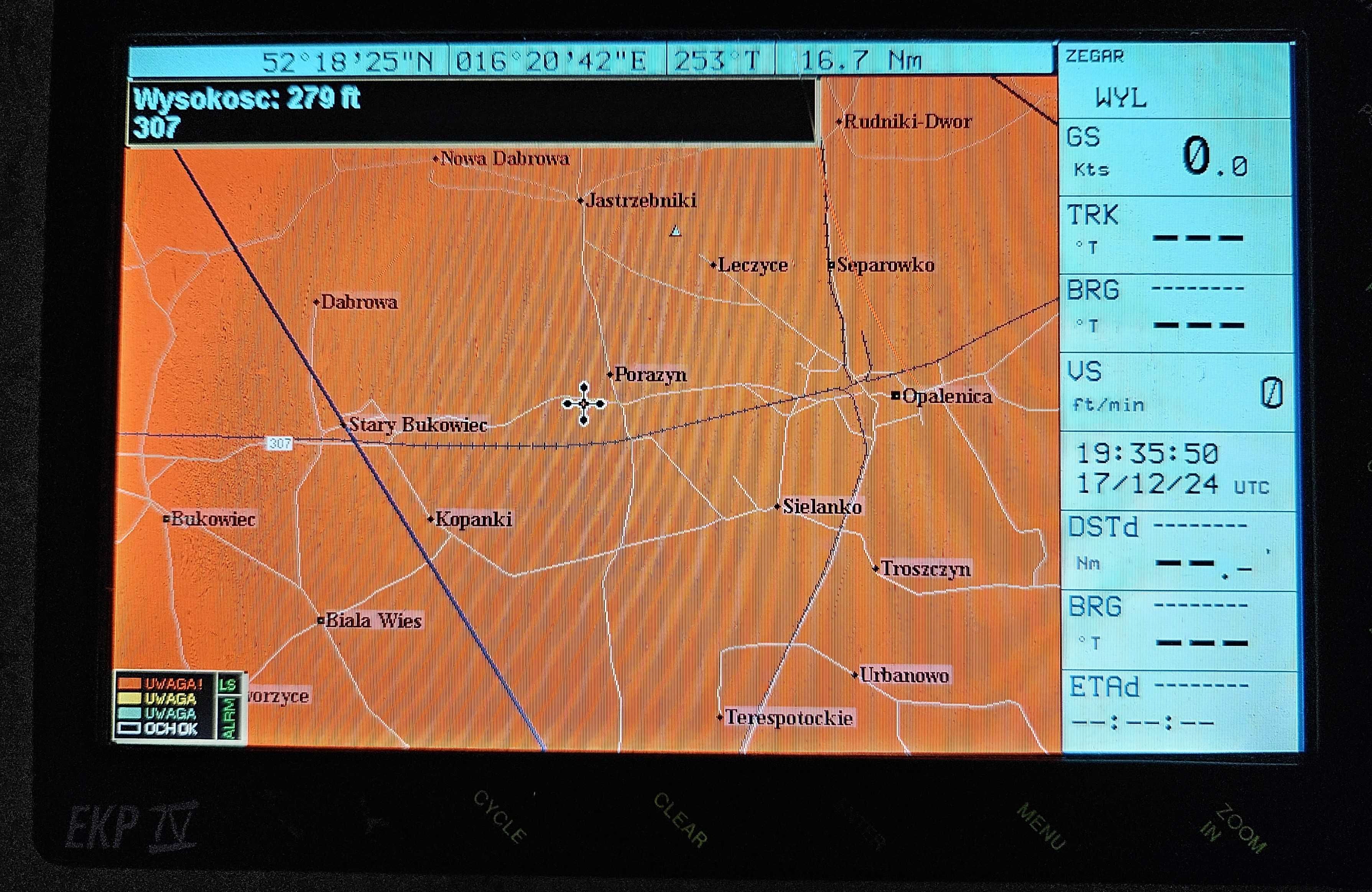 Lotnicza Nawigacja AVMAP EKPIV dla samolotu ultralekkiego, motolotni
