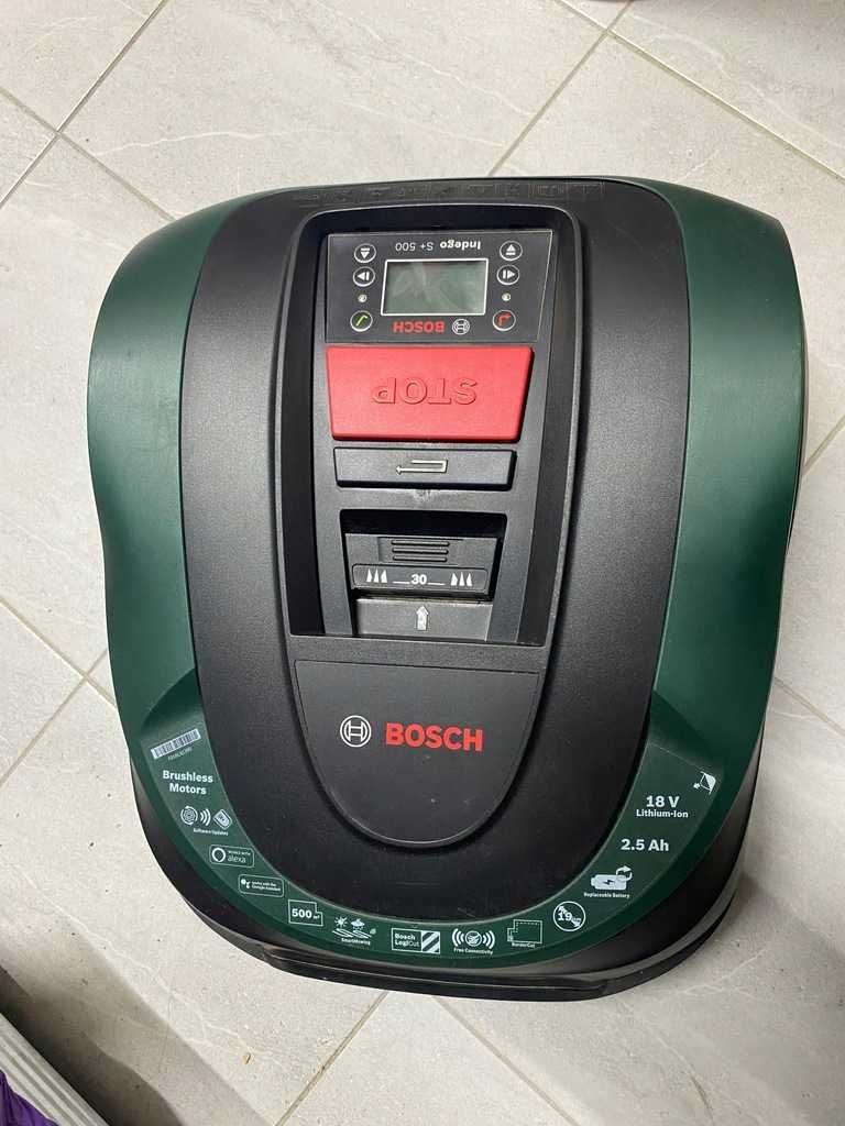 Robot koszący BOSCH Indego S+ 500 sterowanie Wi-Fi