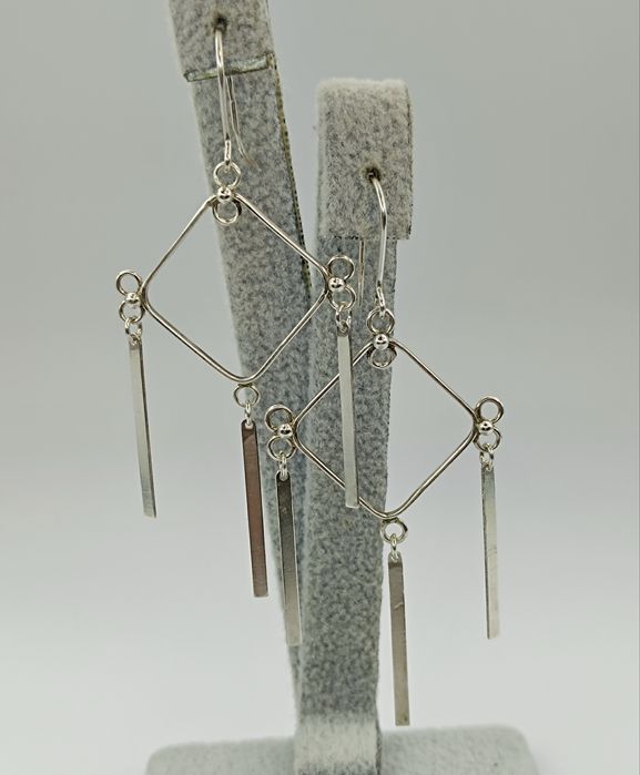 Советские серебряные серьги 875 пробы