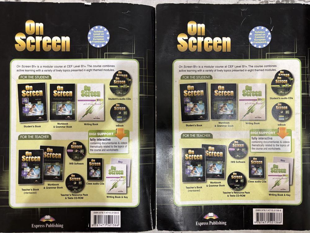 on screen b1+ student's book and workbook