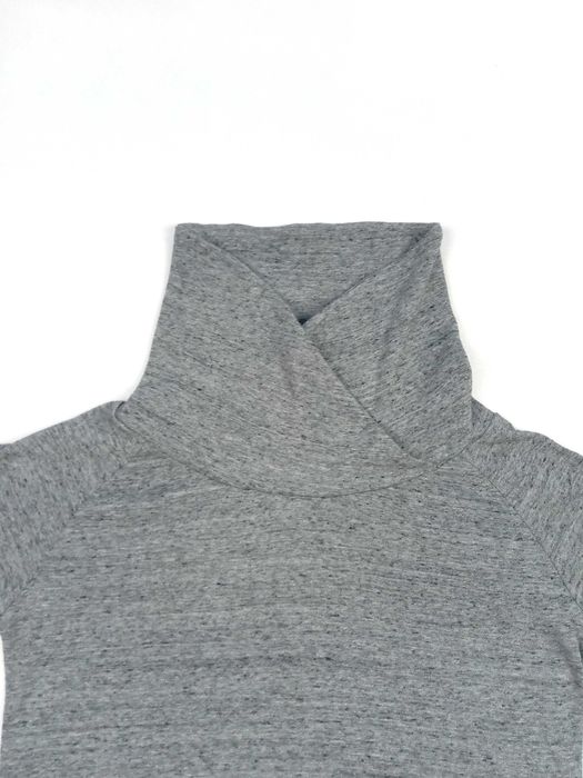 Szara miękka bluza męska z długim rękawem i kominem Diverse XS/S