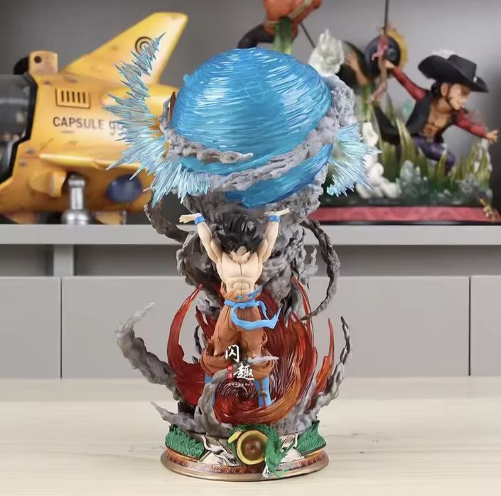 Estátua do anime Dragon Ball do personagem Son Goku com 27 centímetros