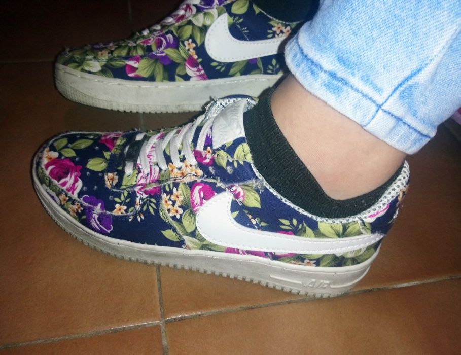 Sapatilhas nike air force flores