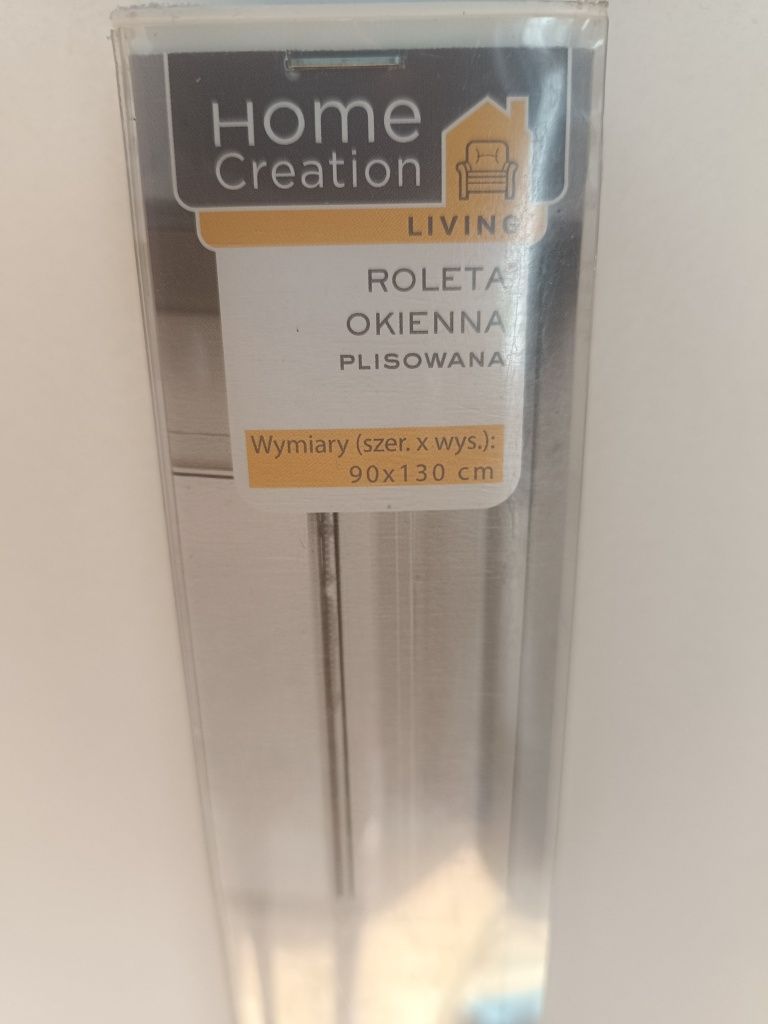 Roleta okienna plisowana BIAŁA 90x130