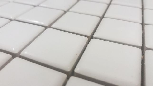 Mozaika ceramiczna biała połysk 31x31 cm