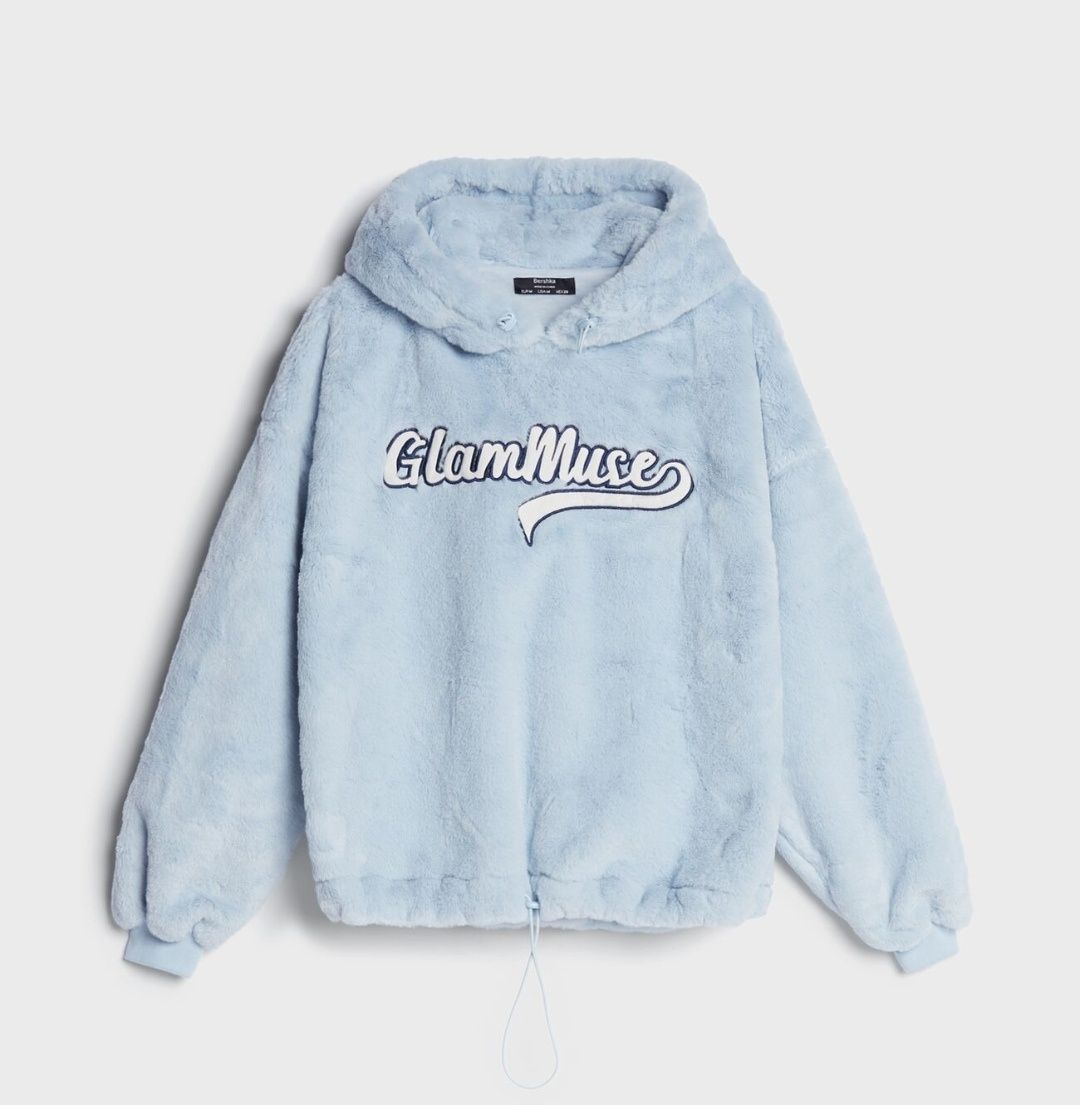 Gruba ciepła pluszowa bluza Bershka M /L /XL