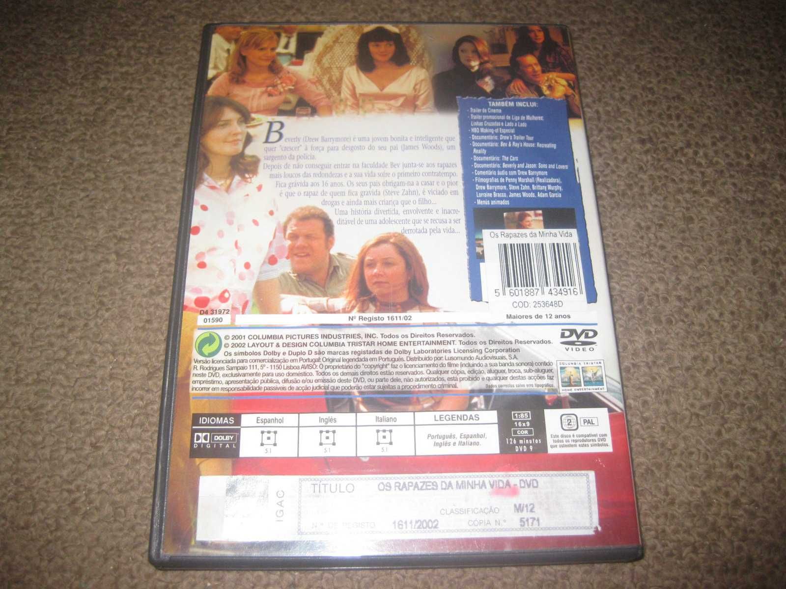 DVD "Os Rapazes da Minha Vida" com Drew Barrymore