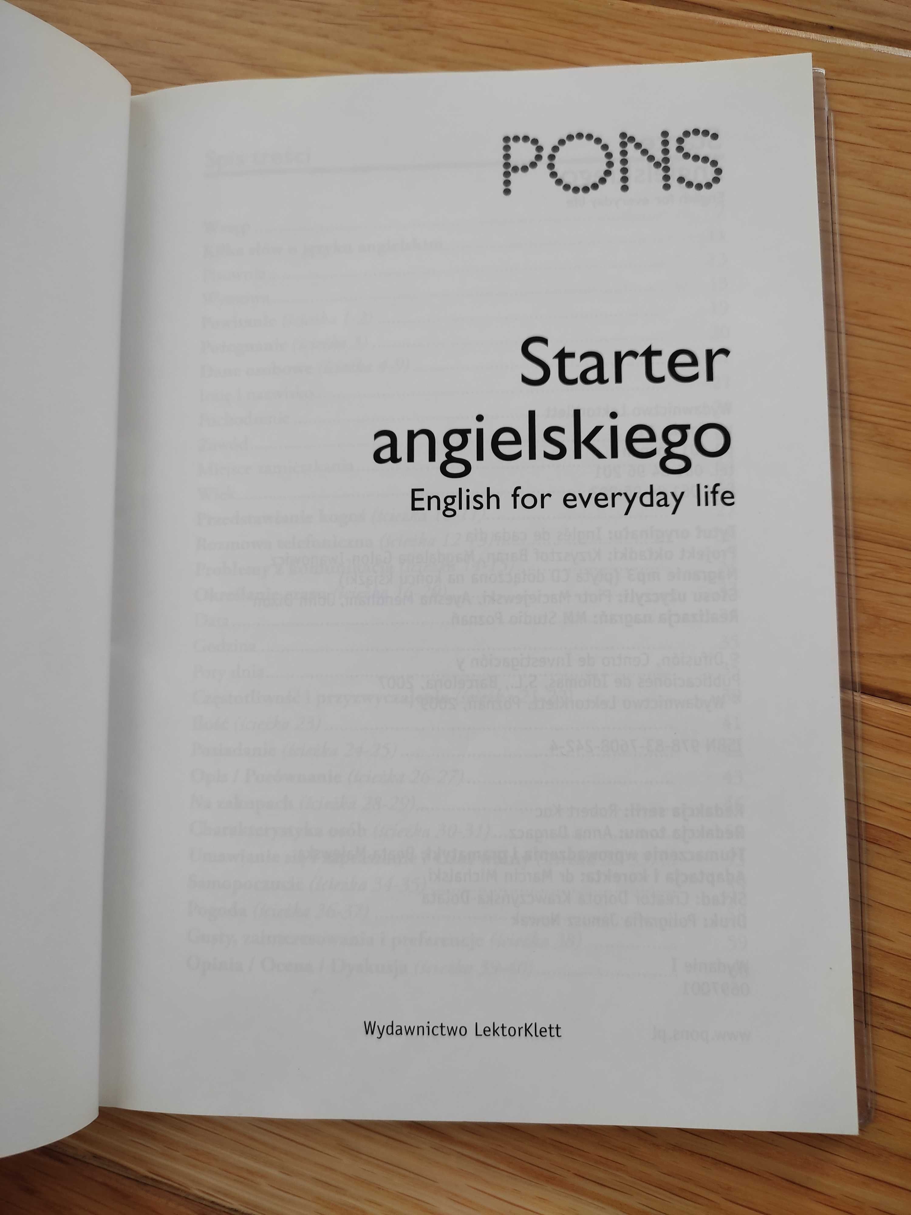 PONS Starter angielskiego +CD naucz się sam