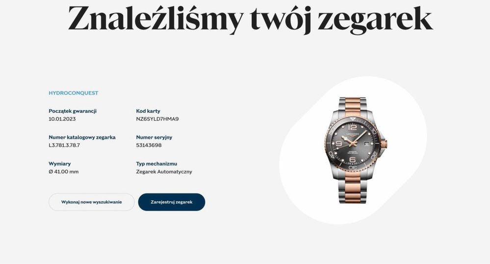 Zegarek Longines Hydroconquest