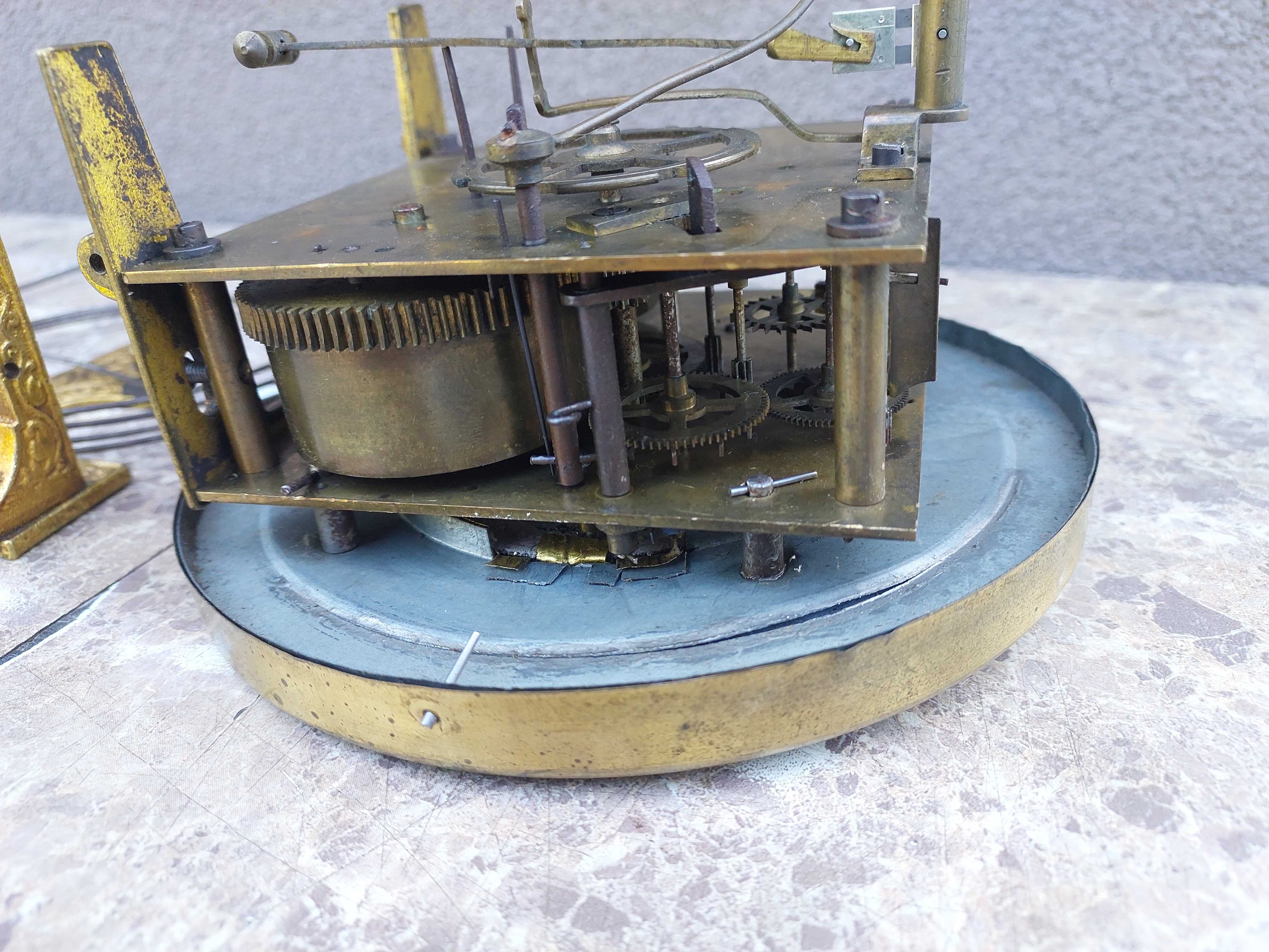 135 Zestaw mechanizm zegara Lucca pełna płyta tarcza 15cm Adolf Hummel