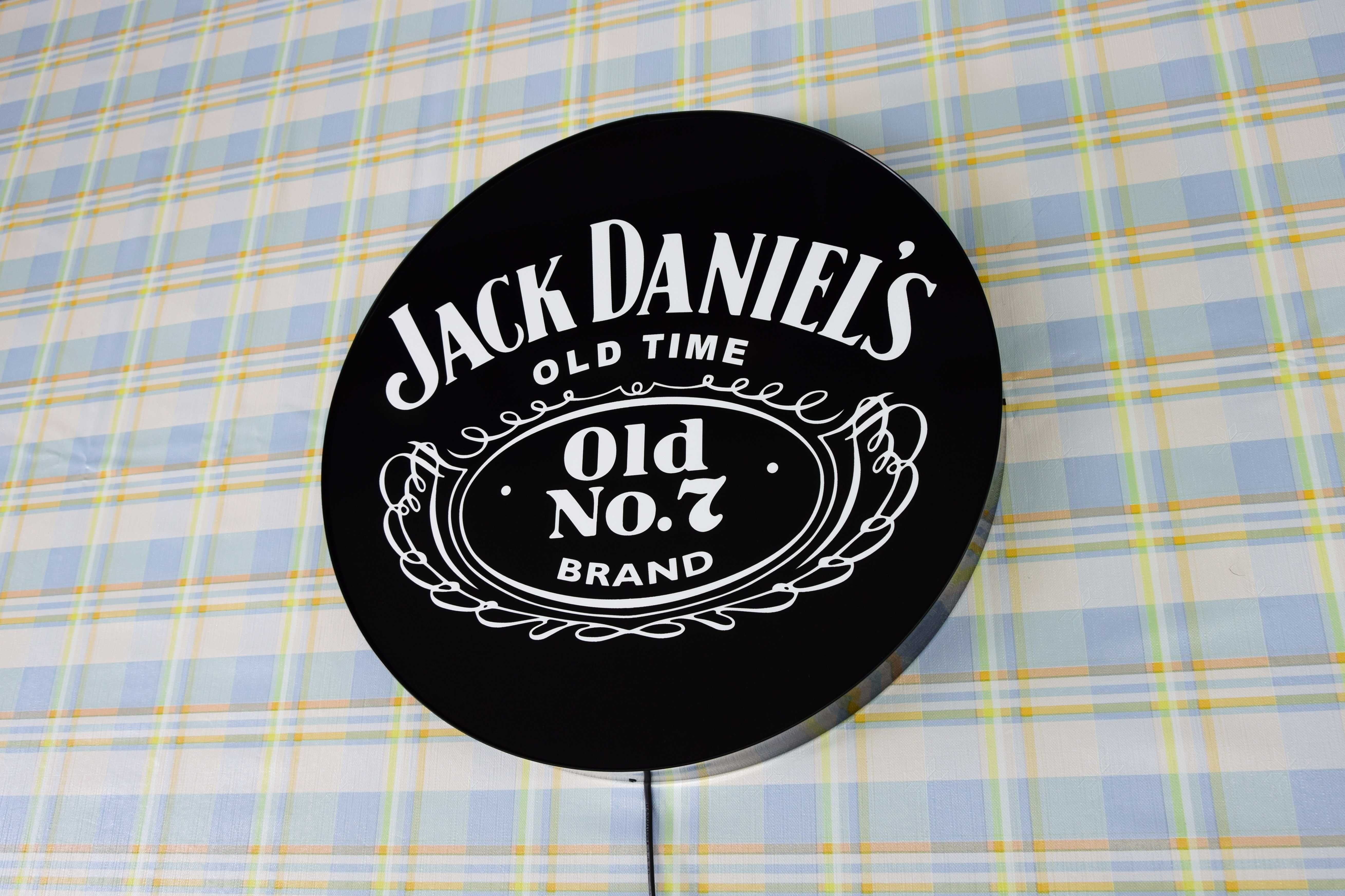 Logo JACK DANIELS, Świecąca Reklama LED, Neon, Szyld, Lampa, Palfon