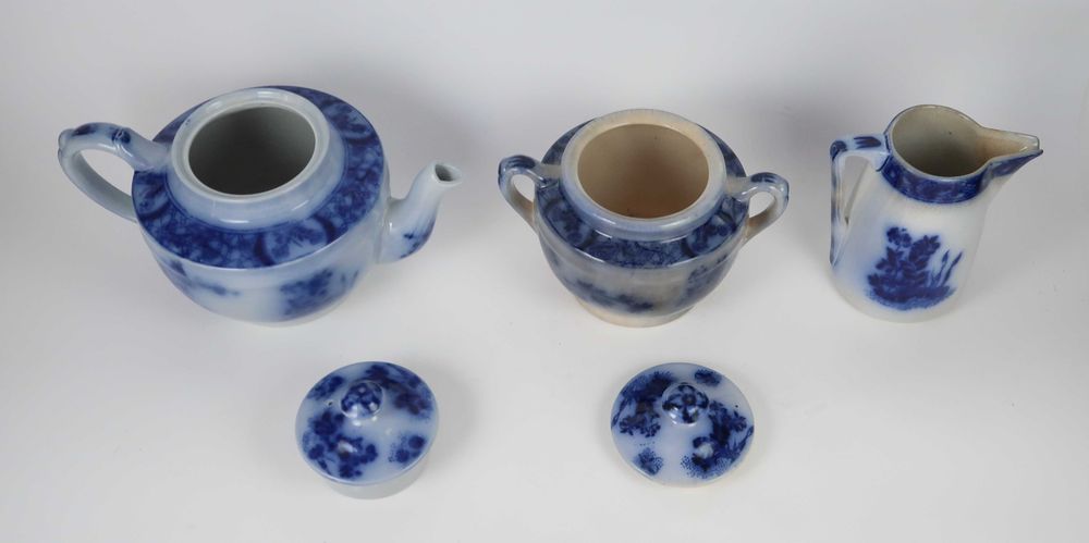 Serviço faiança azul e branca Sacavém - Motivo 7