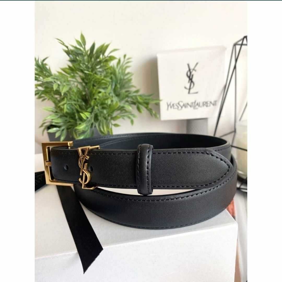 YSL pasek damski – czarno-złoty – nowy – 39,99 zł – OLX