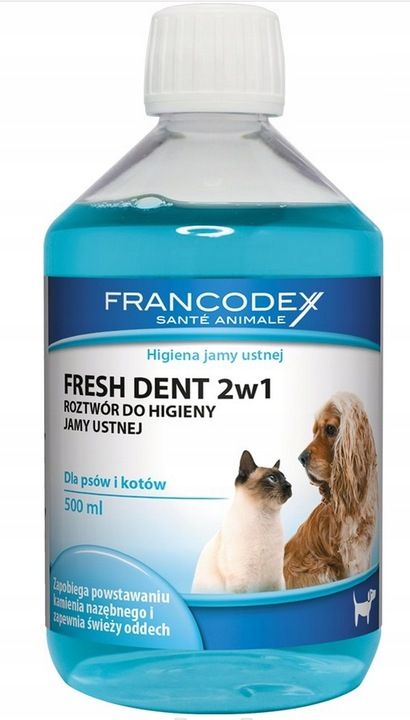 Francodex Fresh Dent Płyn Na Oddech Psa Kota 500ml