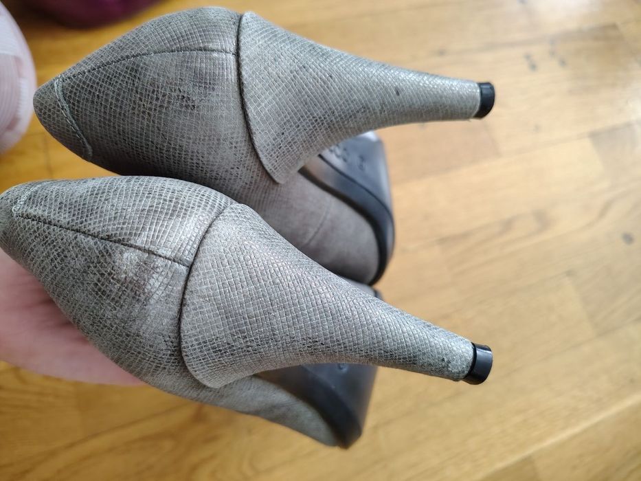 Туфлі ecco сірі 37 р., бордові Clarks 37,5 р.