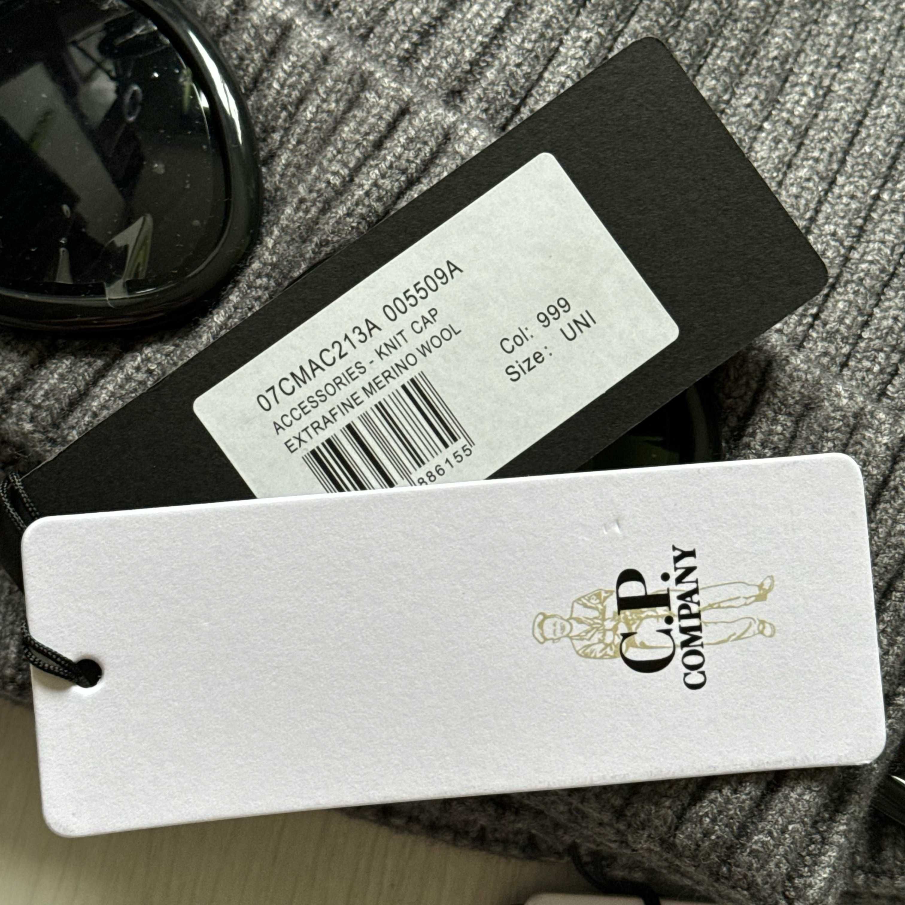 Шапка C.P. Сompany, One size, Унісекс, у 2 кольорах(Чорний, Сірий).