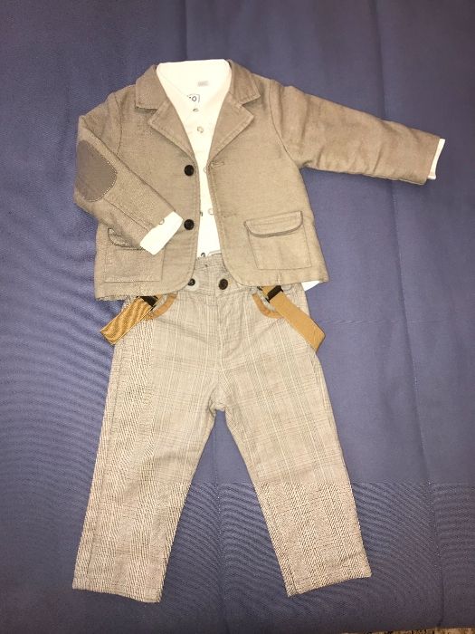 За все! Костюм, Комплект для мальчика «Полный лук» CHICCO 80cm