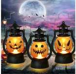 Lampa w stylu Halloween dekoracja świecąca na baterie -  3 sztuki