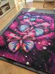 Dywan 140x200  dywanik 3D młodzieżowy dziecięcy motyle