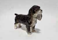 Porcelanowa figurka psa rasy Cocker Spaniel. Niemcy