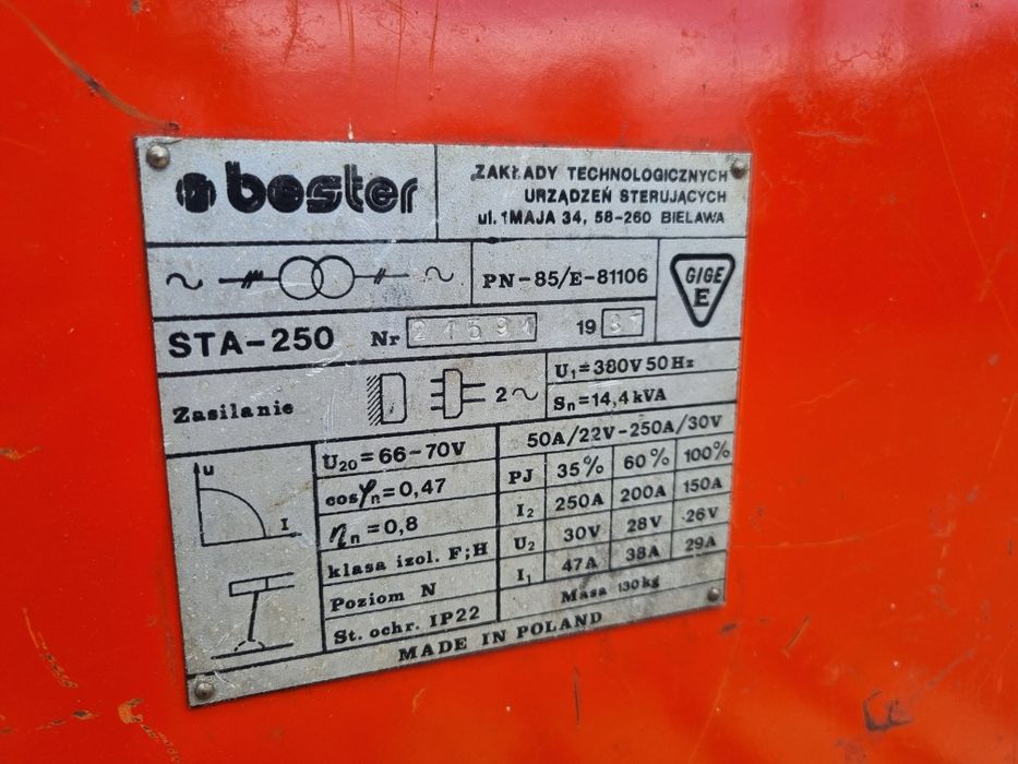 Spawarka Bester STA-250