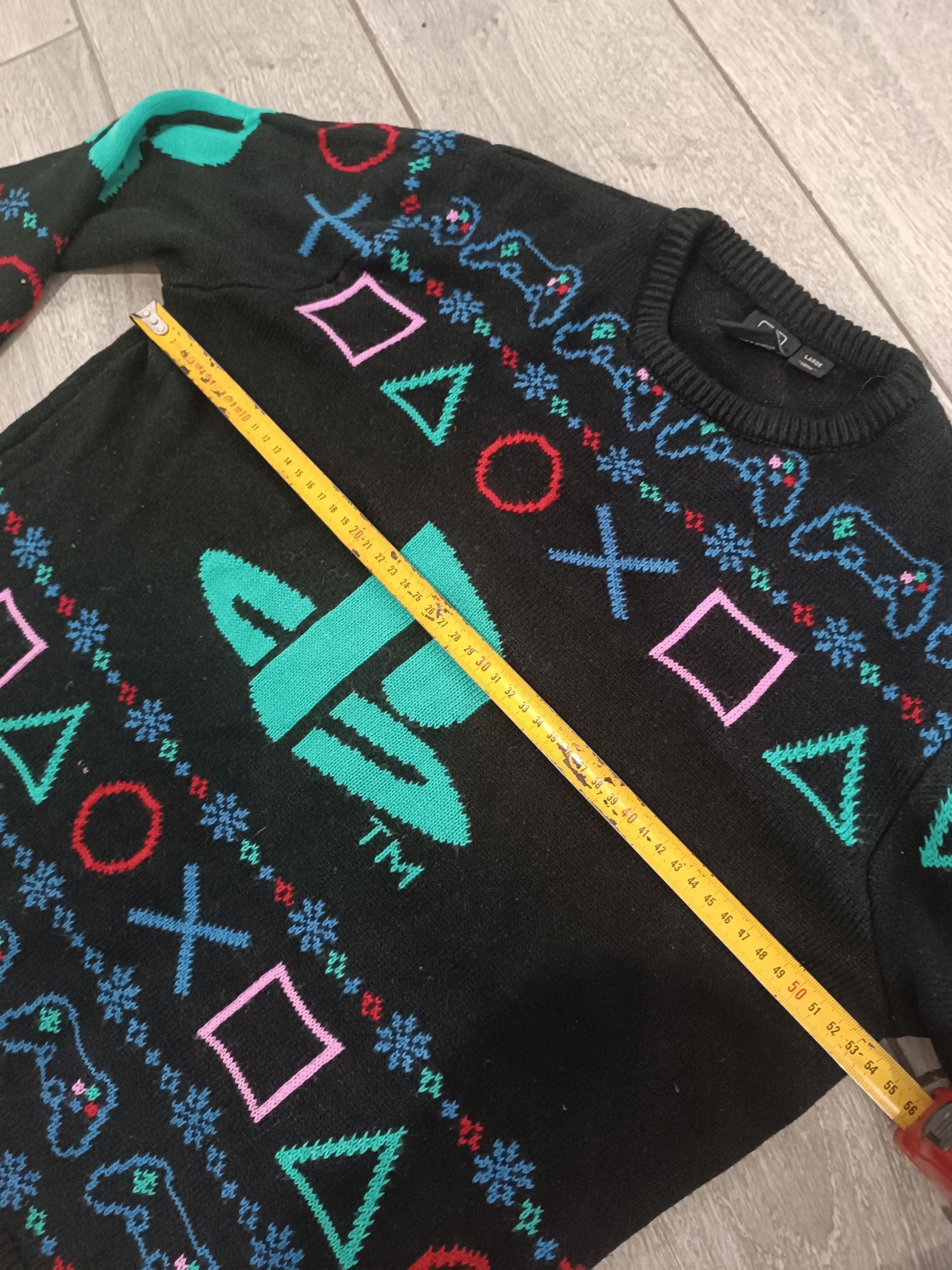 PlayStation christmas jumper Sony sweter świąteczny L Primark