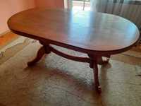 Stół rozkładany do salonu lub jadalni z dodatkowym blatem