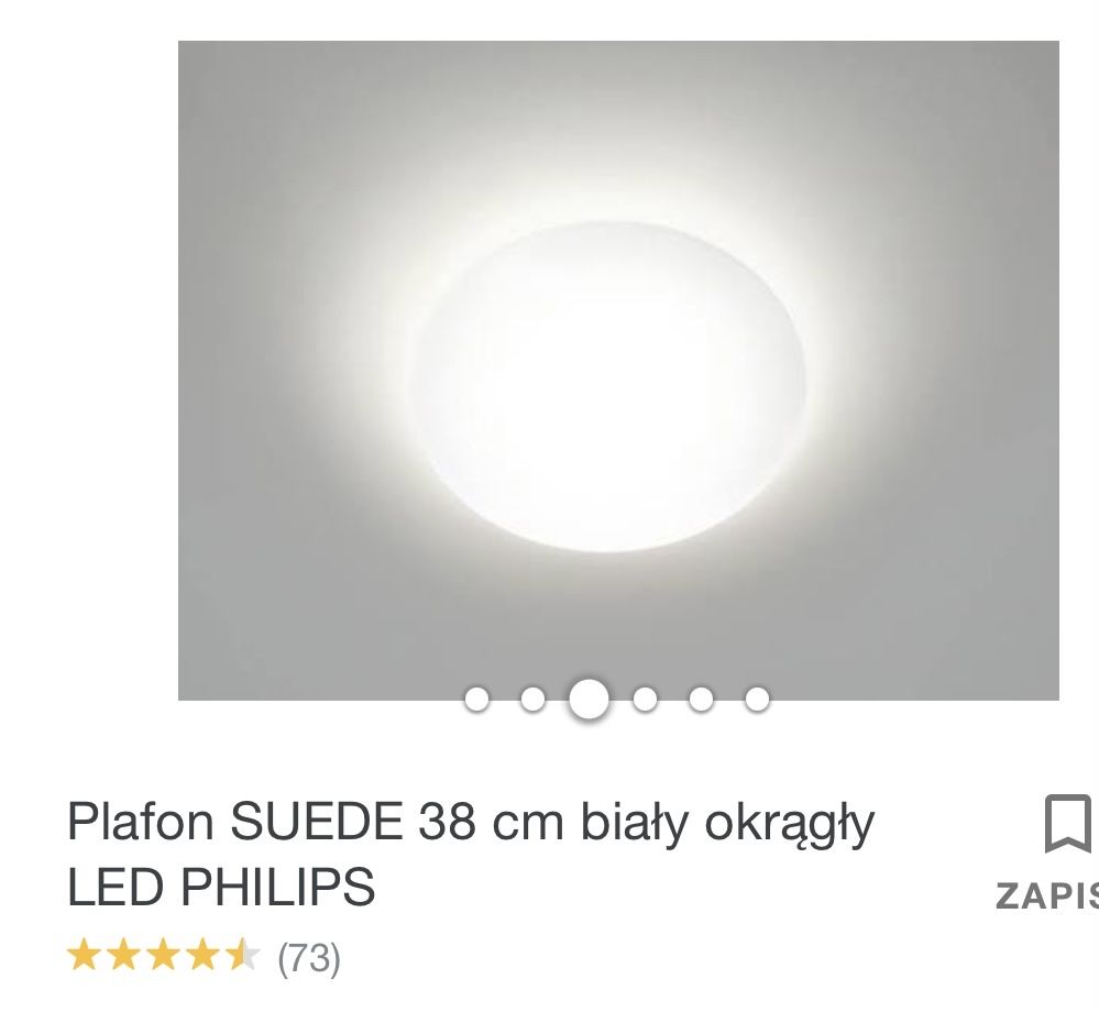 Plafon LED Philips, stan idealny