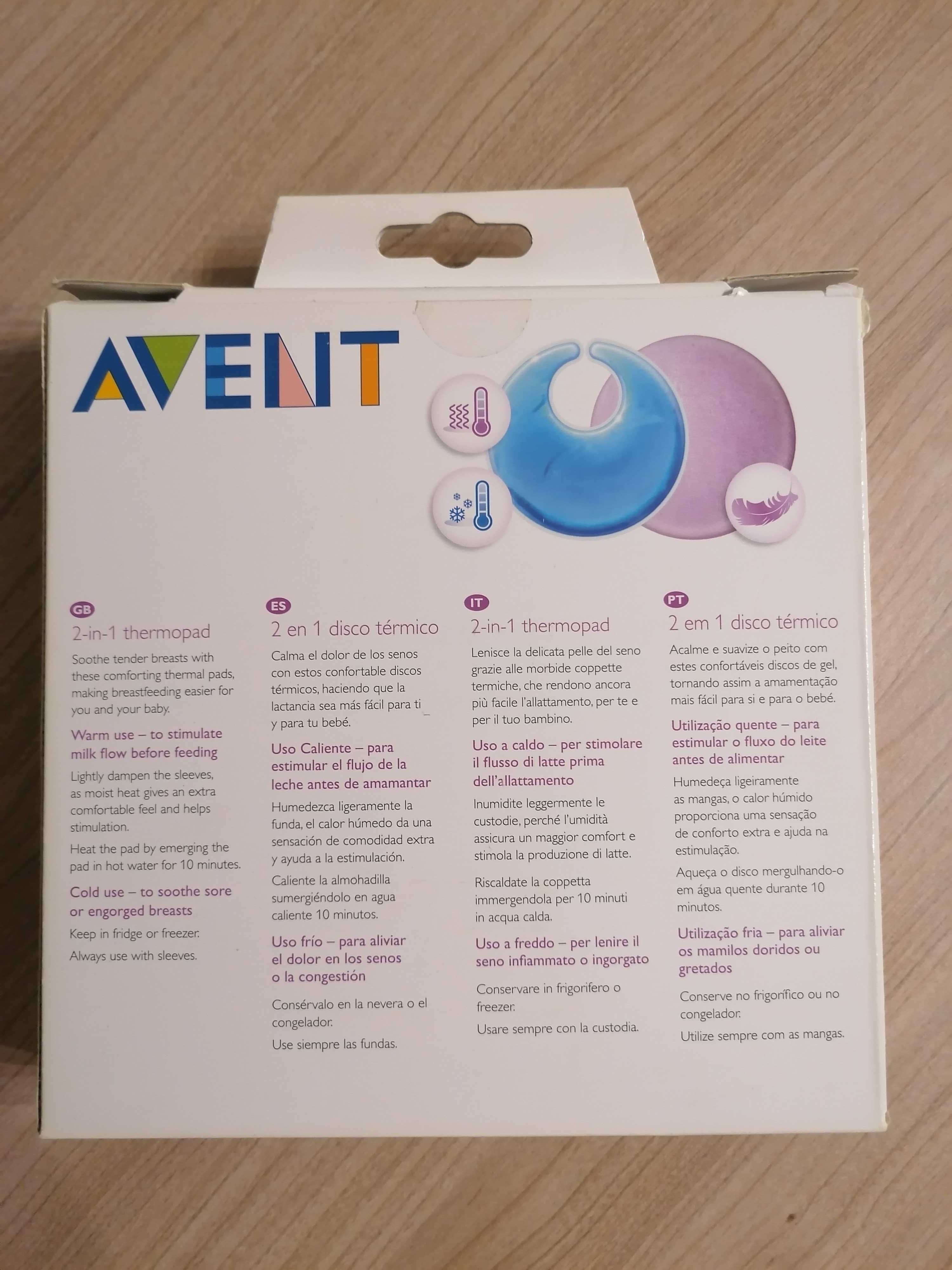 Discos de Gel Térmicos 2 em 1  - Philips Avent (NA CAIXA COMO NOVO)