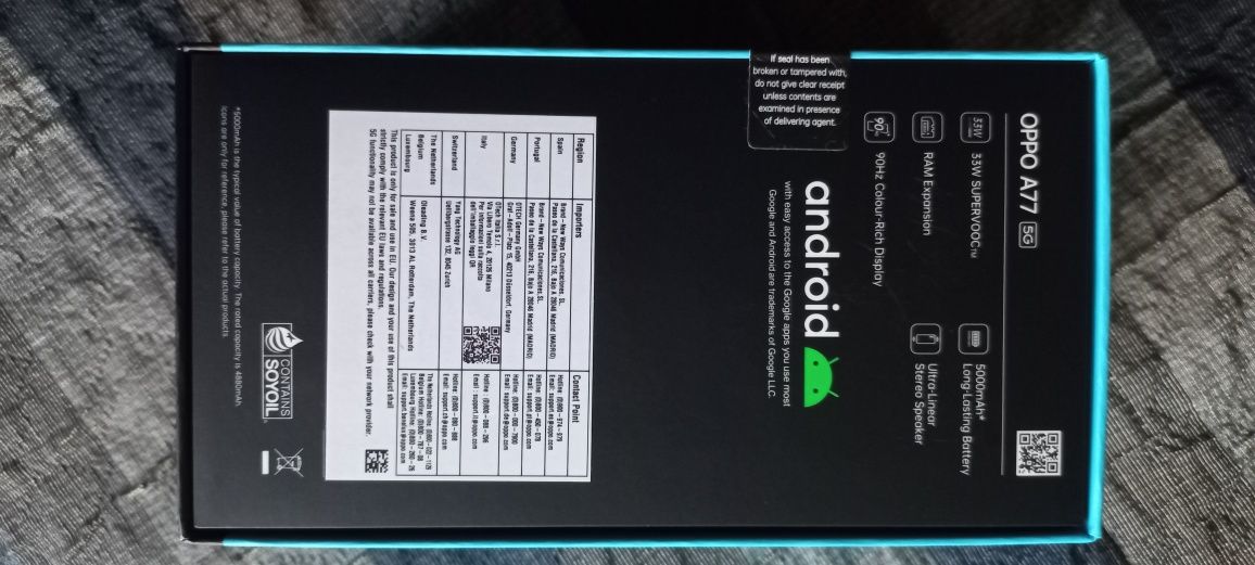 Último preço - OPPO A77 Novo em caixa
