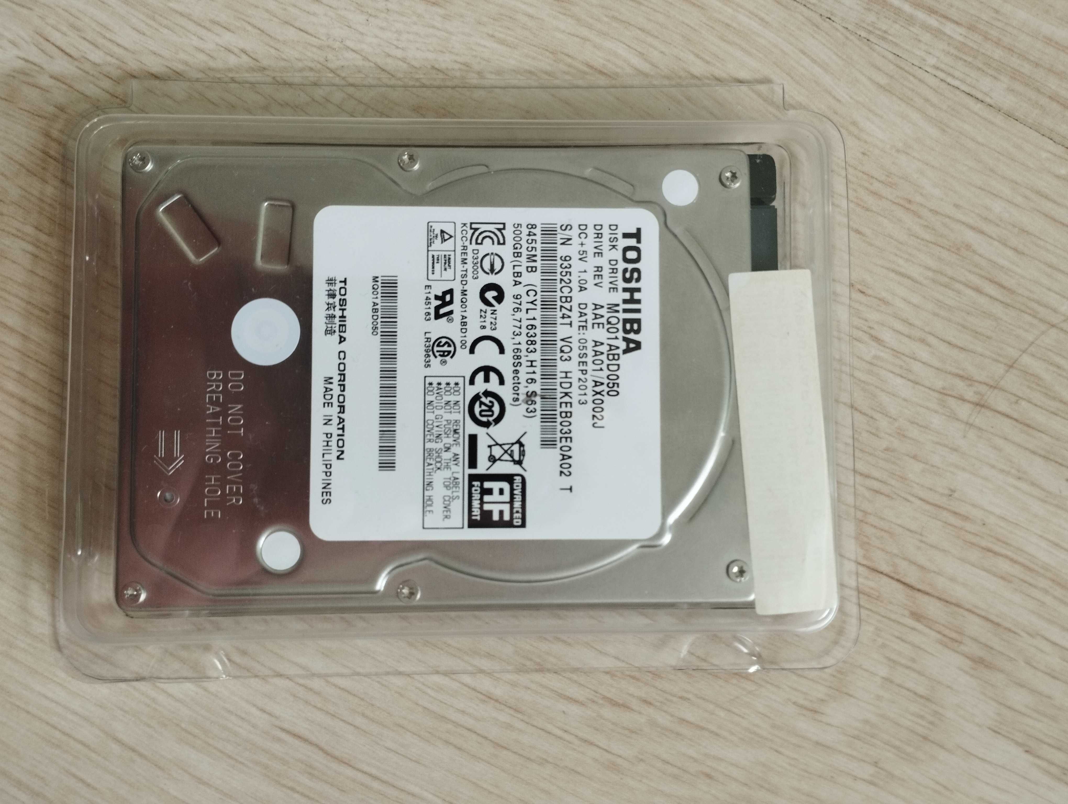 Toshiba dysk do laptopa 500GB