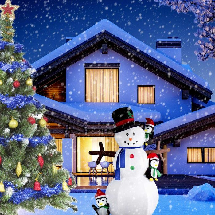 Boneco de neve insuflável de Natal LED, novo