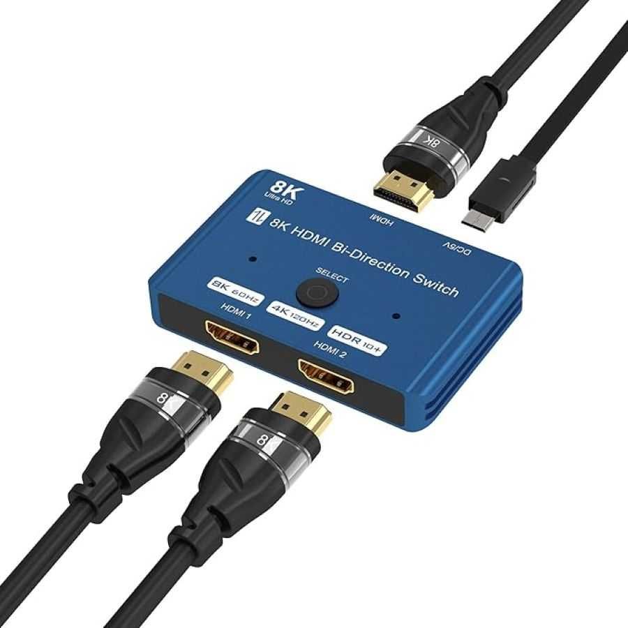 Rozdzielacz HDMI2.1 SWITCH Przełącznik 8K SPLITTER