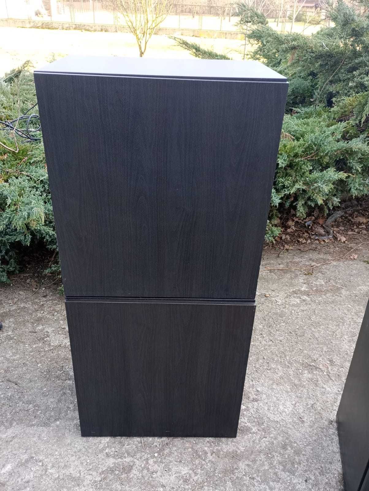 Szafka czarny-brąz IKEA BESTA szafki komody 60x42x65 cm