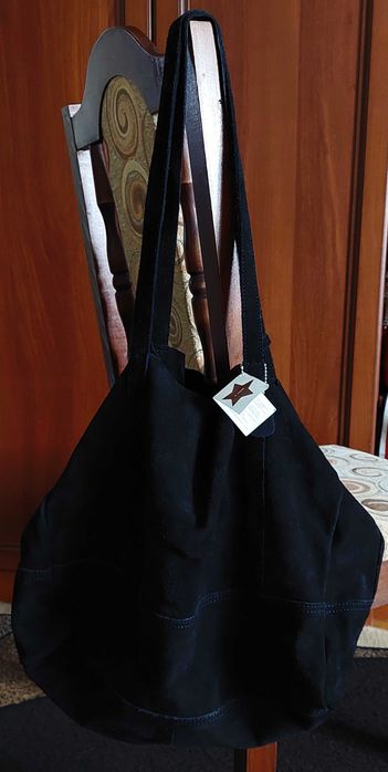 Сумка НАТУРАЛЬНА ЗАМШ Німеччина C&A ВЕЛИКИЙ РОЗМІР Тільки для Вінниці