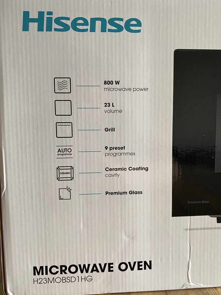 Kuchenka mikrofalowa HISENSE H23MOBSD1HG 800W