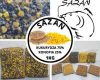 10 kg Kukurydza z konopią ZANĘTA WĘDKARSKA Sazan Baits