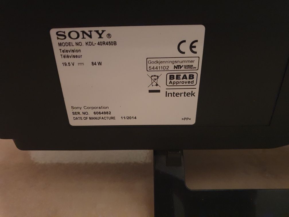 Televisão Sony bravia 40"