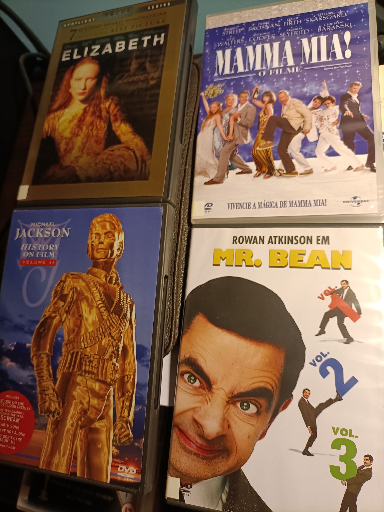 Filmes em DVD Indiana Jones, Mr. Bean, John Travolta,etc.