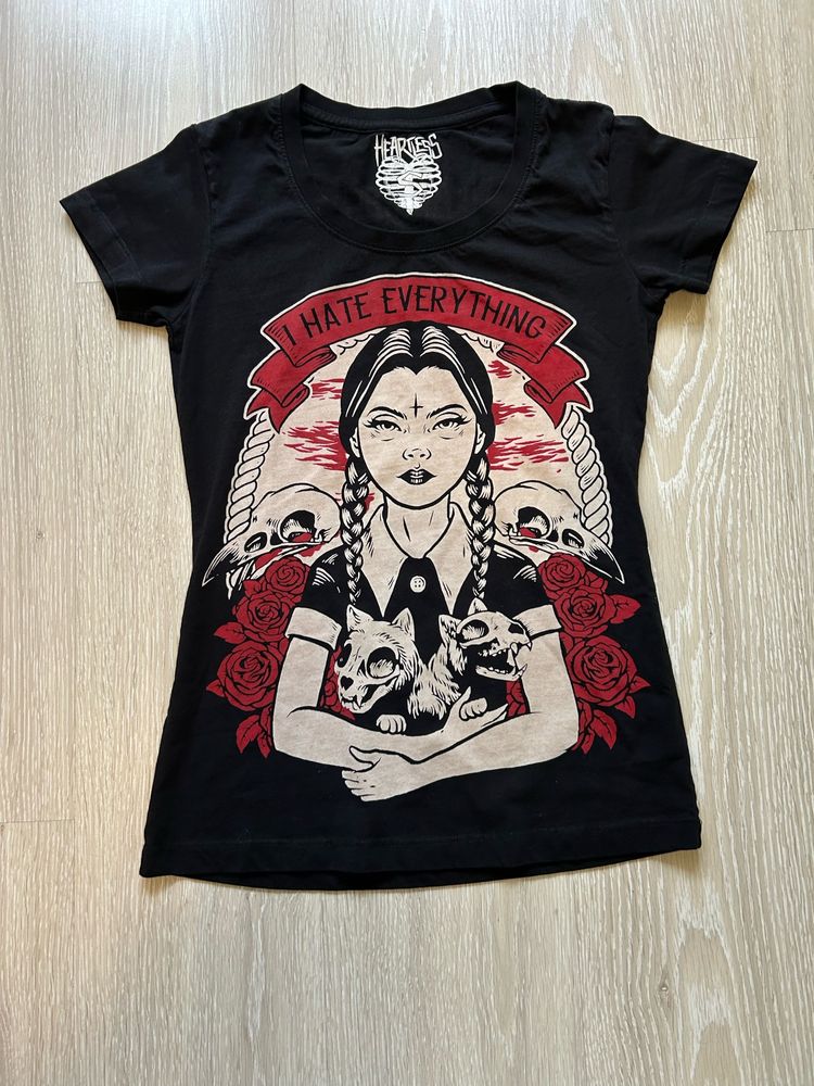 Футболка  готична Wednesday Addams  S