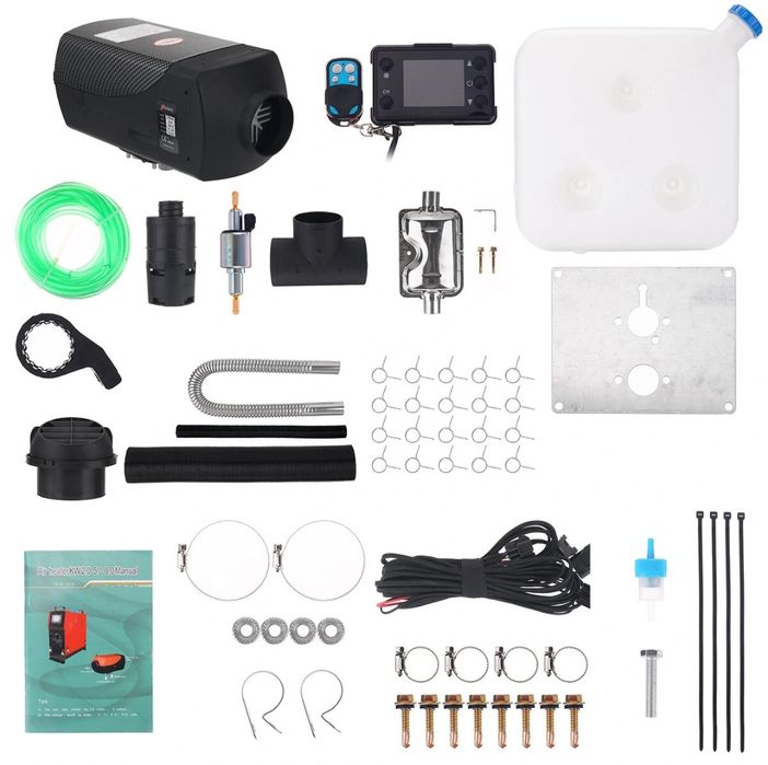 Aquecedor de ar diesel camião autocaravana 5-8w com LCD e comando NOVO