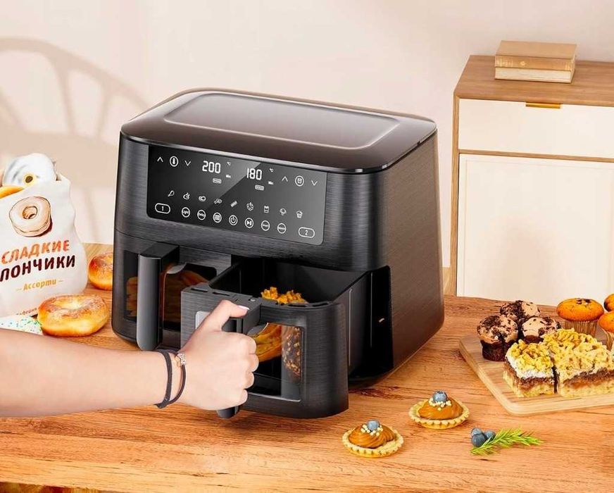 COOKWISE AF2-40D06 Frytkownica Beztłuszczowa XL 9L Dual AirFryer