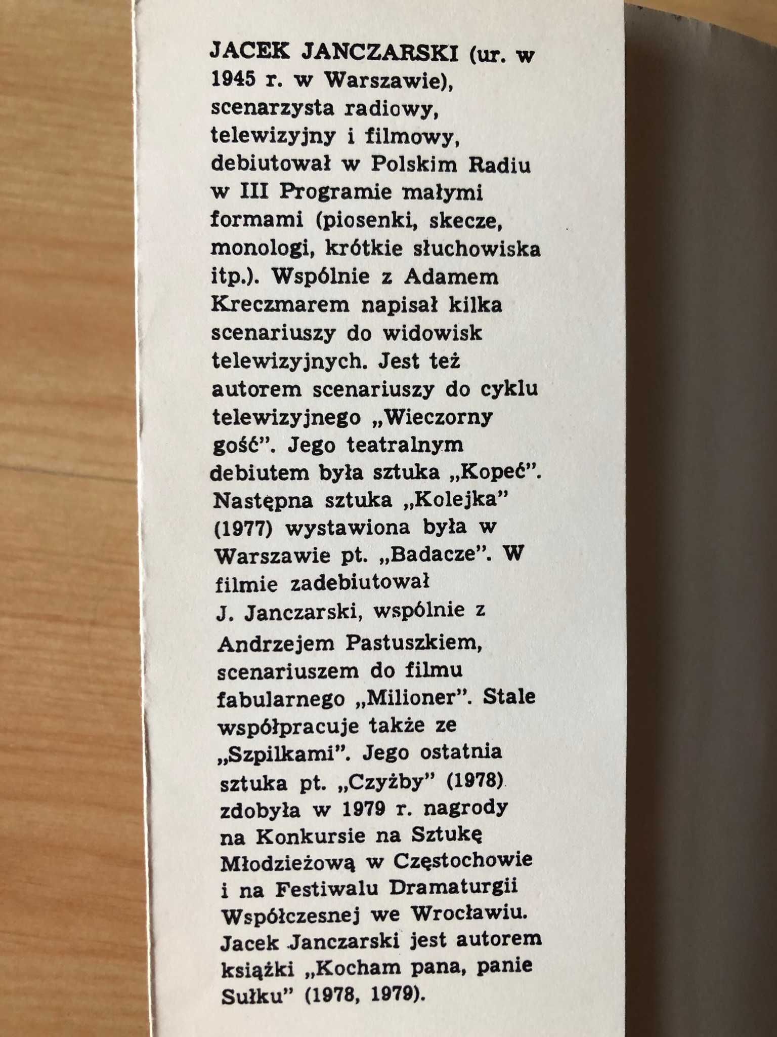 Rozrywki duchów Rozrywki (1980) - Jacek Janczarski