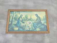 Stary obraz religijny 98x58 cm