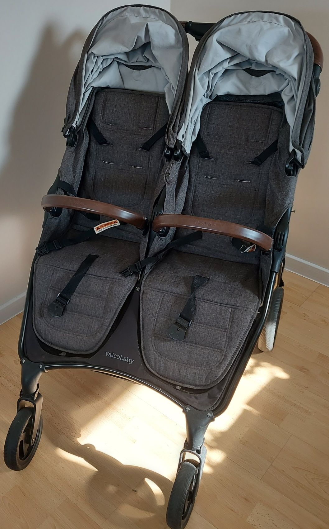 Wózek bliźniaczy Valco Baby Snap Duo Trend Charcoal Spacerowy